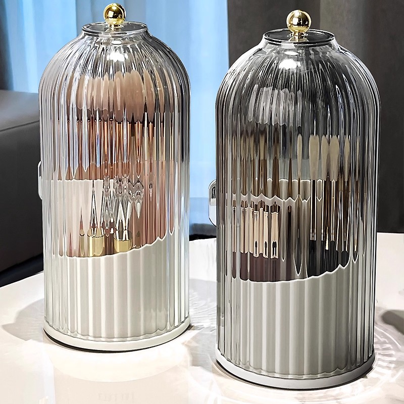Luxury Skincare And Makeup Brands - 360° Rotating Makeup Brush Holder With