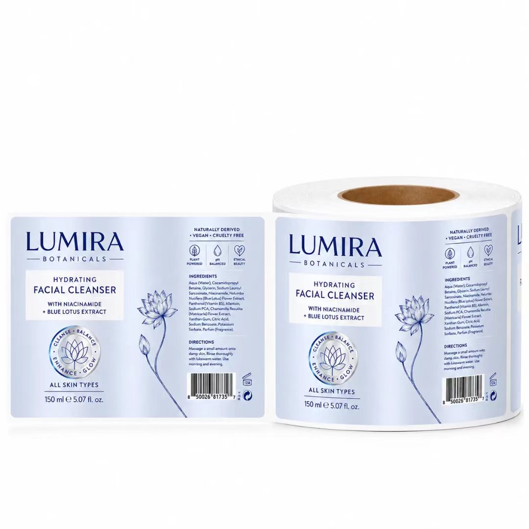Custom Luxury Blue/Silver Foil - đánh giá và giá Luxury Skincare Labels