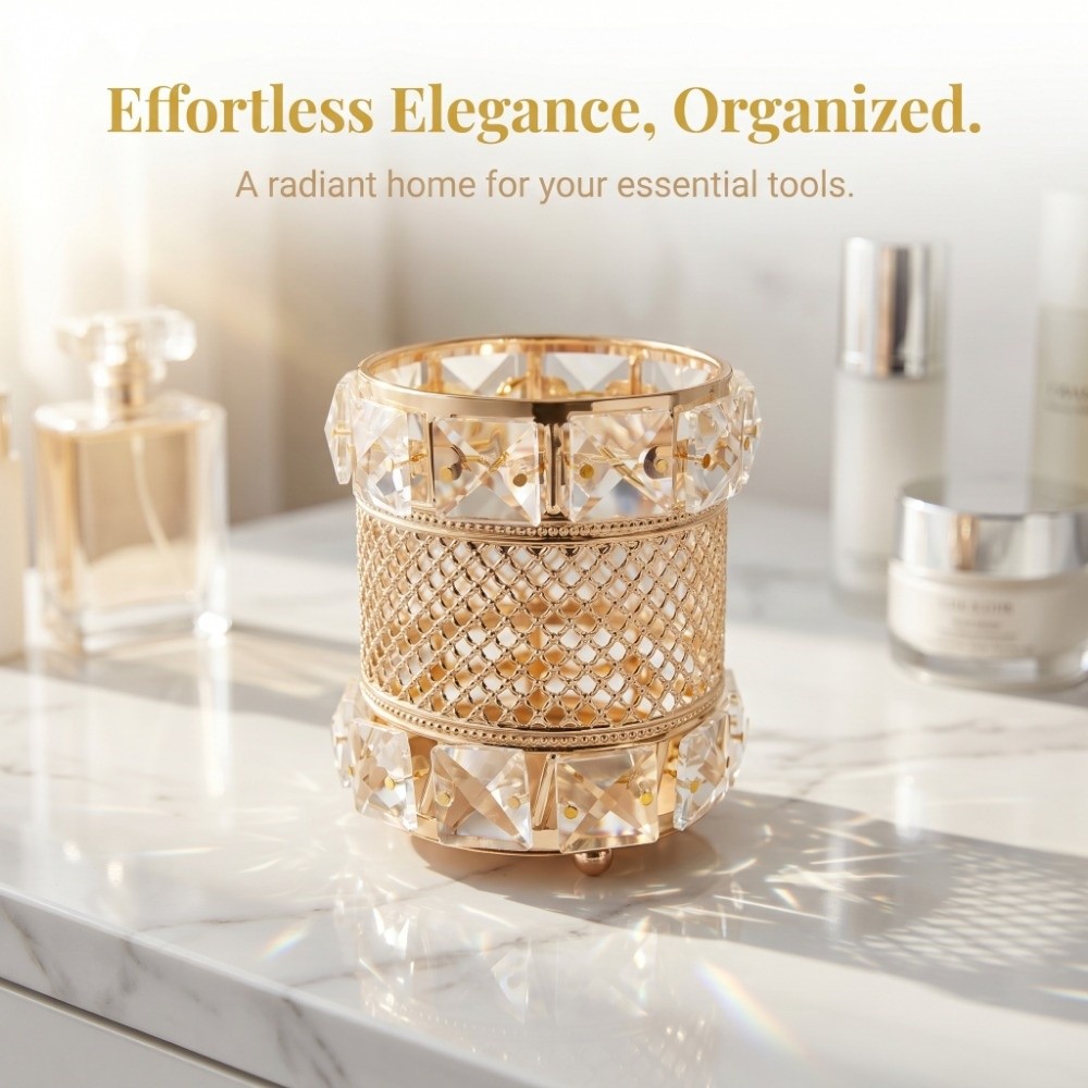 Storage Container Gold Makeup  - đánh giá và giá Luxury Skincare And Makeup Brands