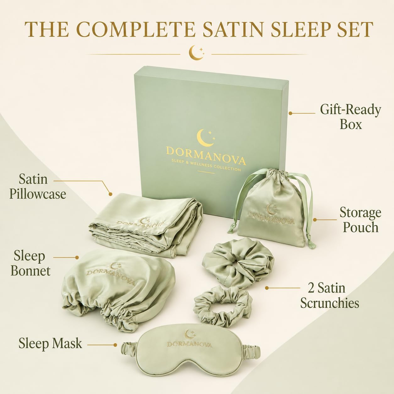 Luxury Satin Sleep Set – Satin - đánh giá và giá Luxury Skincare Mask