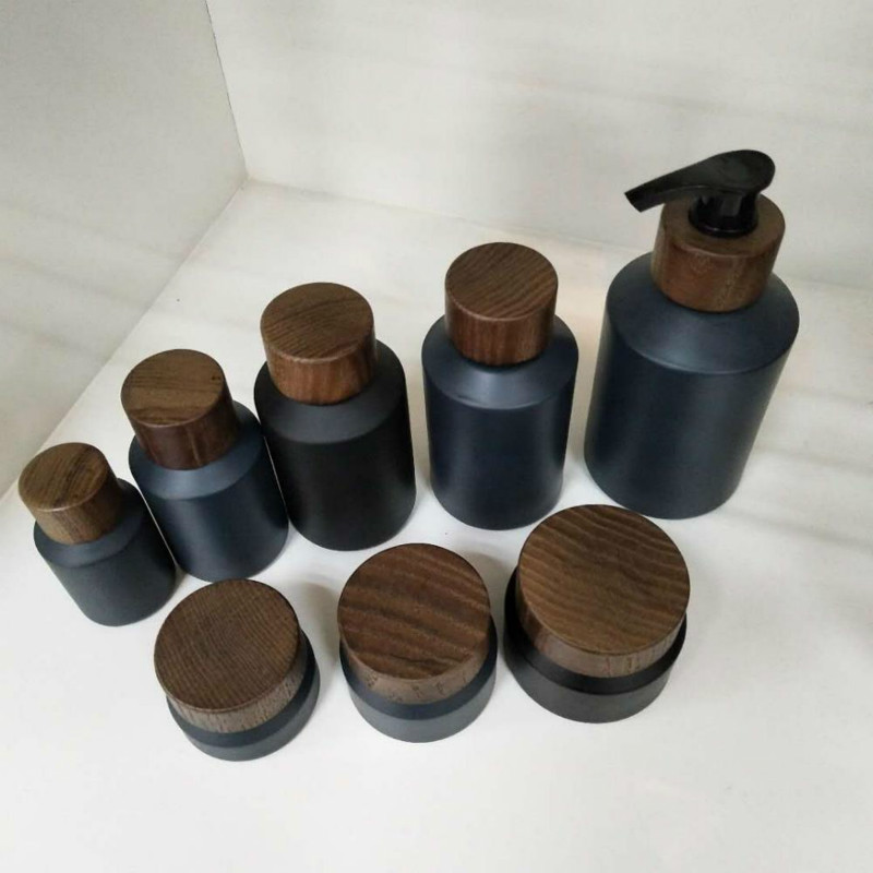 60pcs 120ml black matte glass  - đánh giá và giá Luxury Skincare Mask